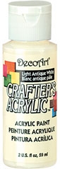 DECO ART LIGHT ANTIQUE WHITE 02 59ml CRAFTERS ACRYLIC DCA02