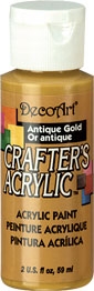 DECO ART ANTIQUE GOLD 05 59ml CRAFTERS ACRYLIC DCA05