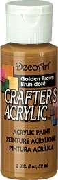 DECO ART GOLDEN BROWN 59ml CRAFTERS ACRYLIC DCA06