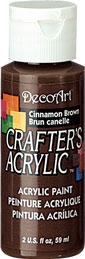 DECO ART CINNAMON BROWN 59ml CRAFTERS ACRYLIC DCA12