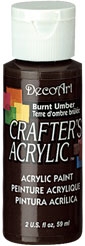 DECO ART BURNT UMBER 59ml CRAFTERS ACRYLIC DCA16