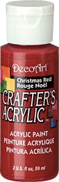 DECO ART CHRISTMAS RED 59ml CRAFTERS ACRYLIC DCA20