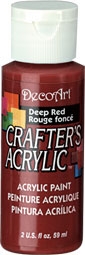 DECO ART DEEP RED 59ml CRAFTERS ACRYLIC DCA21