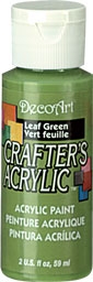 DECO ART LEAF GREEN 59ml CRAFTERS ACRYLIC DCA36