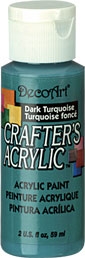 DECO ART DARK TURQUOISE 59ml CRAFTERS ACRYLIC DCA43