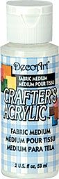 DECO ART FABRIC MEDIUM 59ml CRAFTERS ACRYLIC DCA48