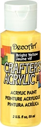 DECO ART BRIGHT YELLOW 049 59ml CRAFTERS ACRYLIC DCA49