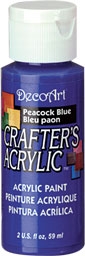 DECO ART PEACOCK BLUE 59ml CRAFTERS ACRYLIC DCA80