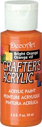 DECO ART BRIGHT ORANGE 59ml CRAFTERS ACRYLIC DCA97