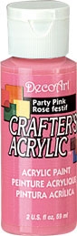 DECO ART PARTY PINK 59ml CRAFTERS ACRYLIC DCA98