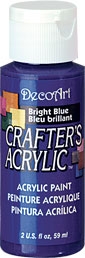 DECO ART BRIGHT BLUE 59ml CRAFTERS ACRYLIC DCA101