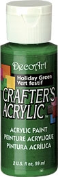 DECO ART HOLIDAY GREEN 59ml CRAFTERS ACRYLIC DCA104