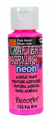 DECO ART PINK NEON 128 59ml CRAFTERS ACRYLIC DCA128