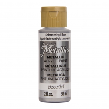 DECO ART SHIMMERING SILVER 59ml DAZZLING METALLICS DAO70