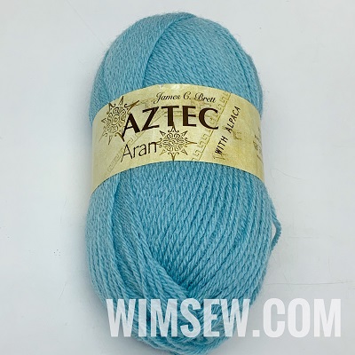 Aztec Aran with Alpaca 100g - AL19 Aqua