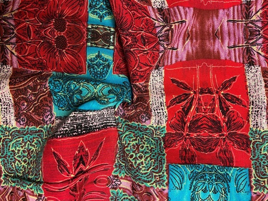 100% Cotton Print - VT23-AV679red
