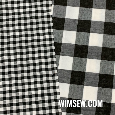 Poly-Cotton Gingham - Black 1m (EP/OD) 