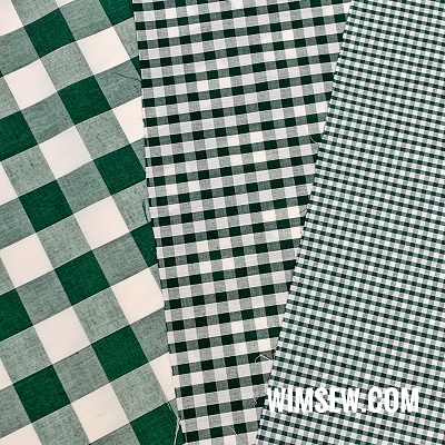 Poly-Cotton Gingham - Bottle Green 1m (EP/OD) 