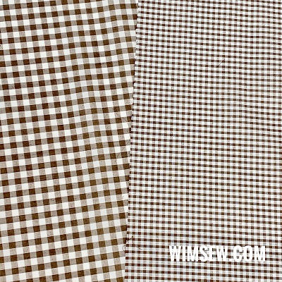 Poly-Cotton Gingham - Brown 1m (EP/OD) 