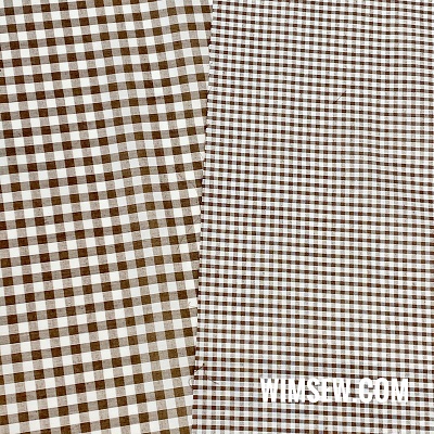 Poly-Cotton Gingham - Brown 1m (EP/OD) 