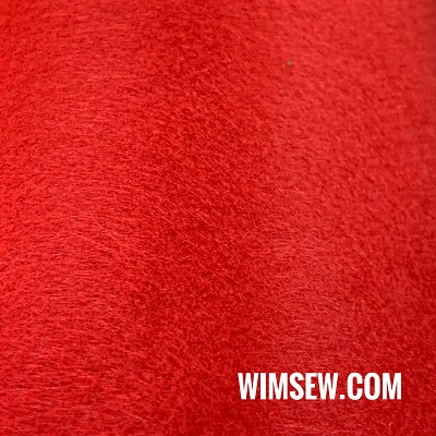 C15 Red Felt - 1m or 0.5m