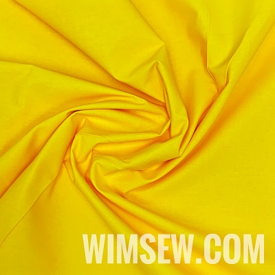 100% Cotton Fabric - Corn Yellow - 1m or 0.5m (OD) 