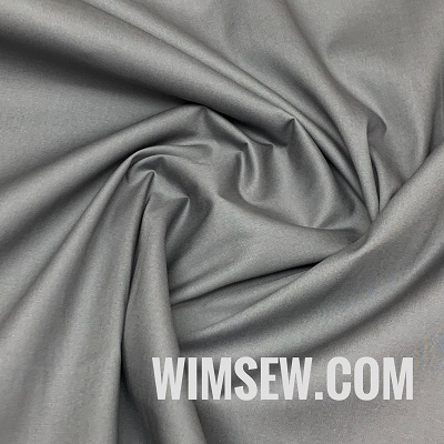 100% Cotton Fabric - Dark Grey - 1m or 0.5m (EP)