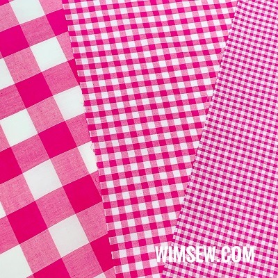 Poly-Cotton Gingham - Cerise 1m (EP/OD) 