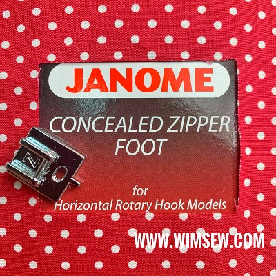 Janome Concealed Zipper Foot 200333001