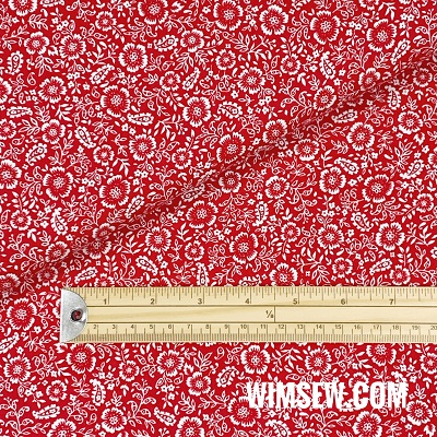 100% QPA Cotton Poplin 01cp0807crimson