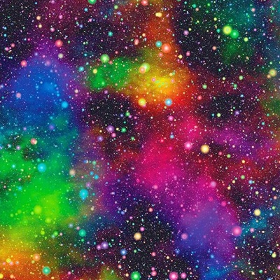 100% Digital Cotton Print - EM27-85375msa Multi - Speckled Galaxy