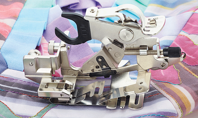Brother HH - Ruffler Foot - 7mm - Creates ruffles and pleats in varying depths and fullness (can attach and create  simultaneously) - f078/xg8039-001