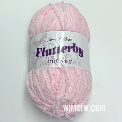 100g Flutterby Chunky (Chenille) - B2 Pale Pink