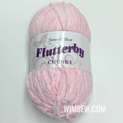 100g Flutterby Chunky (Chenille) - B2 Pale Pink
