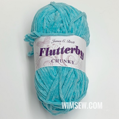 100g Flutterby Chunky (Chenille) - B46 Turquoise