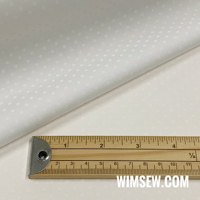100% Cotton Poplin Polka-Dot - Ivory (OD)  CP0009white