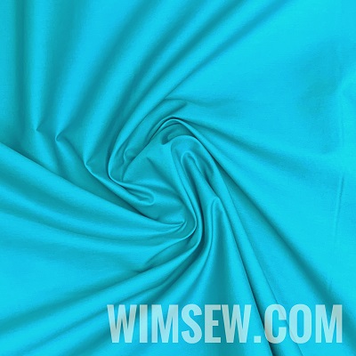 100% Cotton Fabric - Turquoise - 1m or 0.5m (EP)