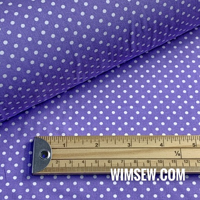 100% Cotton Poplin Polka-Dot - Lilac (OD)  CP0009lilac 