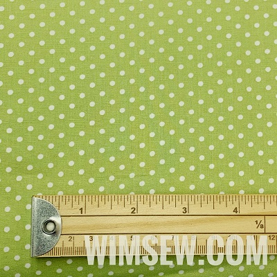 100% Cotton Poplin Polka-Dot - Lime (OD)  CP0009lime