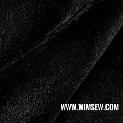 Polyester Micro-Velvet - Black - E3 Black