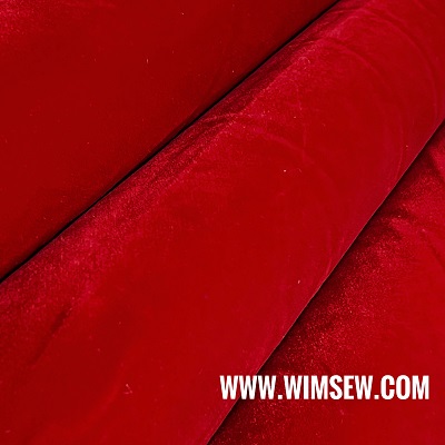Polyester Micro-Velvet - Red - E3 Red