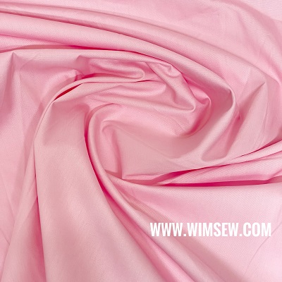 Organitex Plain 100% Cotton Poplin - Pink