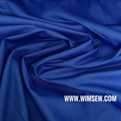 Organitex Plain 100% Cotton Poplin - Royal