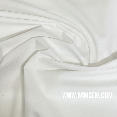 Organitex Plain 100% Cotton Poplin - White