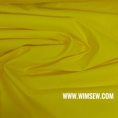 Organitex Plain 100% Cotton Poplin - Yellow