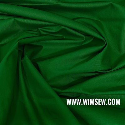 Organitex Plain 100% Cotton Poplin - Emerald