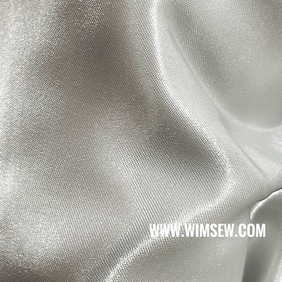 100% Polyester Satin - Silver - E3sil