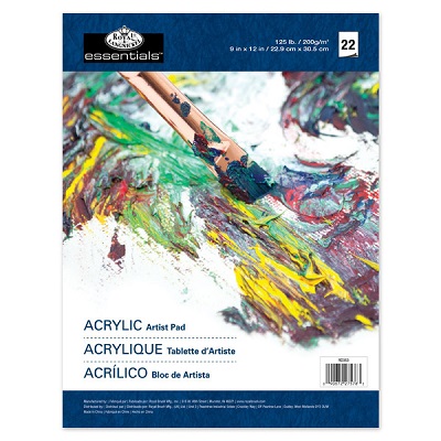 Acrylic Paint Artist Pad - RD353 - 9 X 12 ACRYLIC PAD