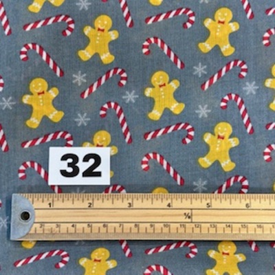 REM 32 - 3.2m Xmas Polycotton  (112cm wide) 3 available