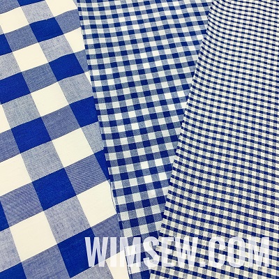 Poly-Cotton Gingham - Royal Blue 1m (EP/OD) 